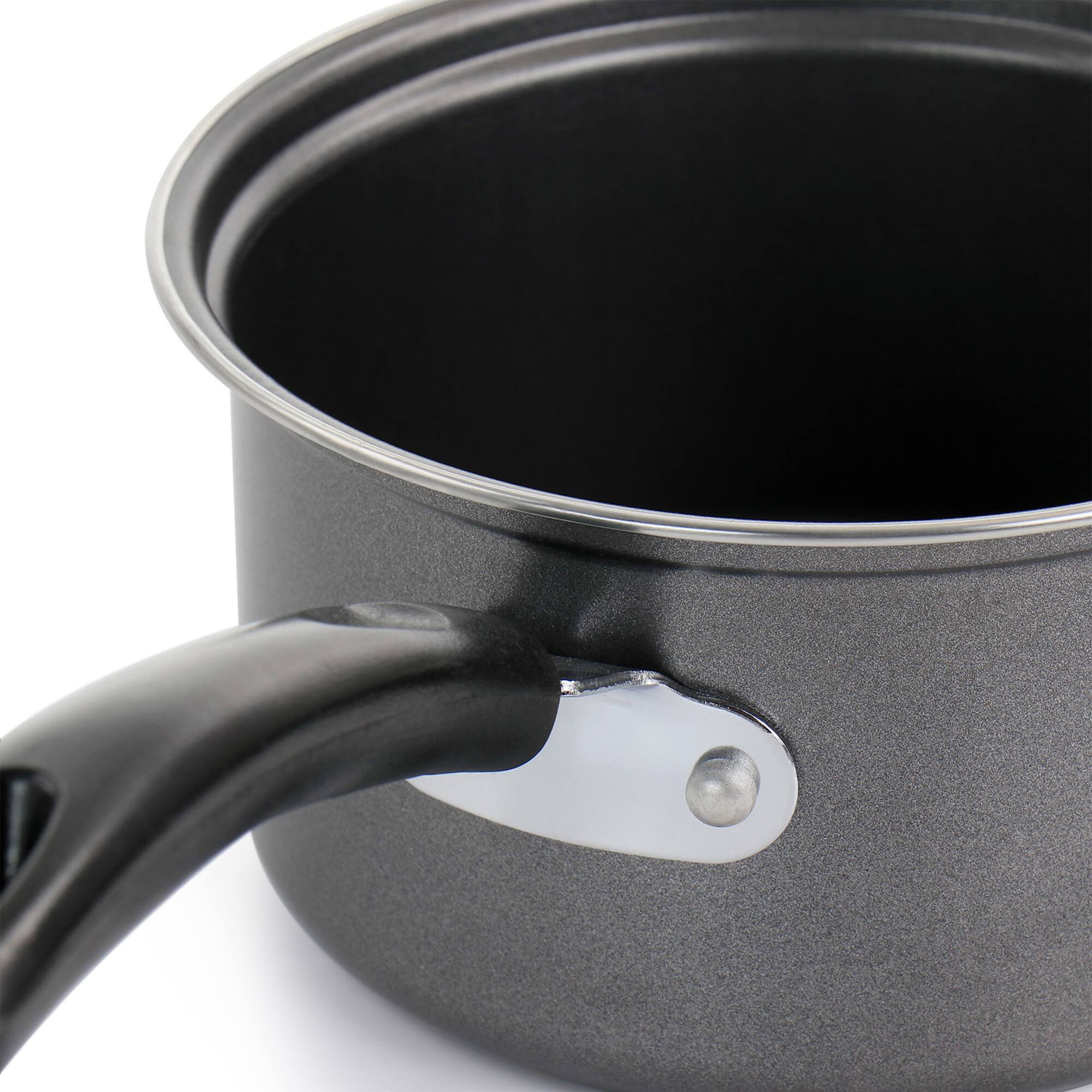 Gibson Everyday® Highberry 3-Piece Gray Nonstick Carbon Steel Cookware Set